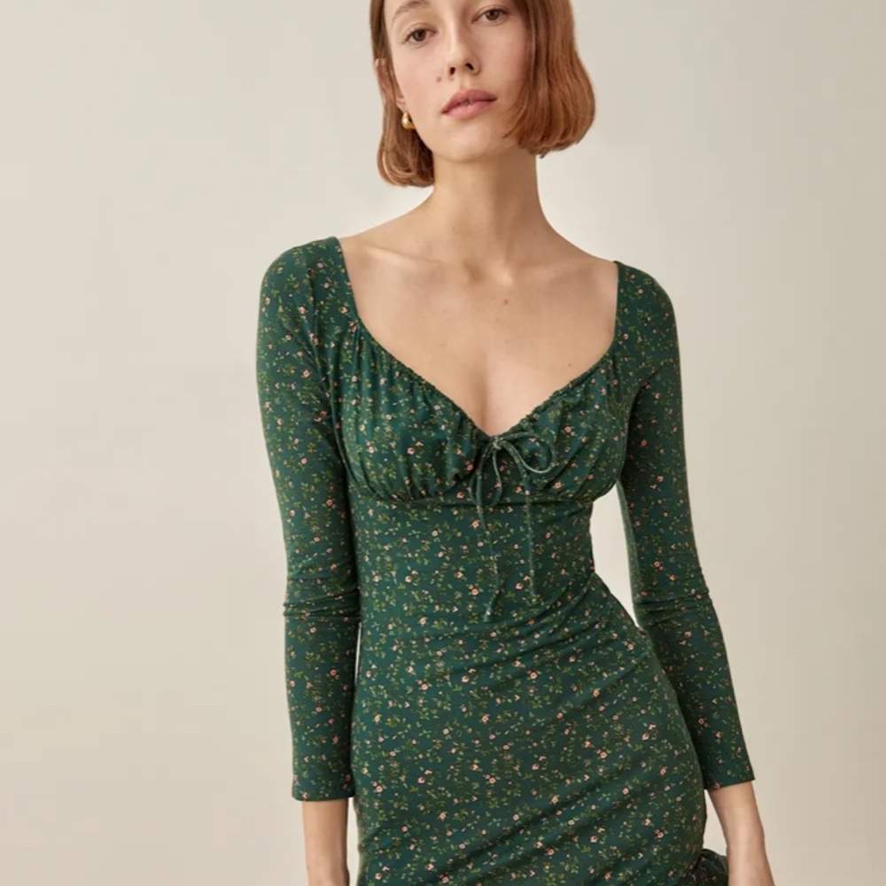 Reformation Anjeline Floral Knit Dress - perfect for spring!